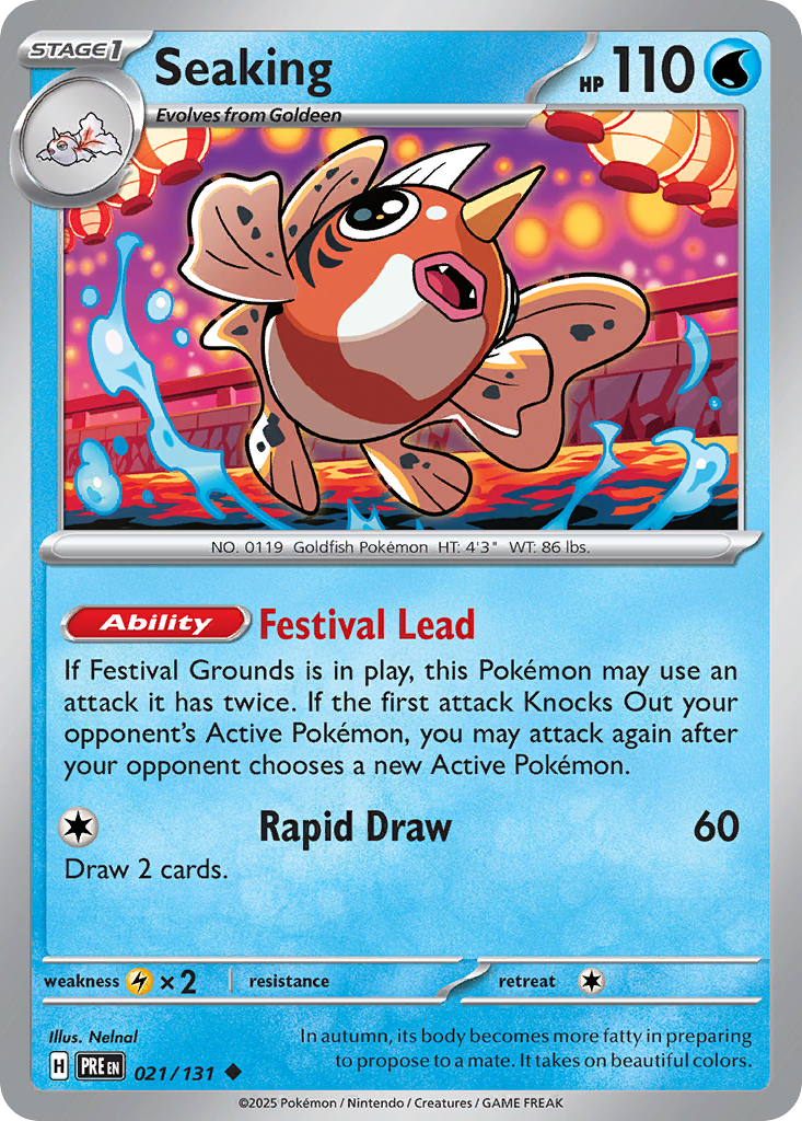 Seaking – Prismatic Evolutions 021/131 Pokémon card