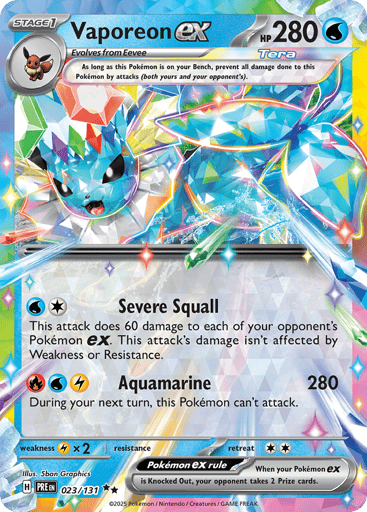 Vaporeon ex - Prismatic Evolutions 23