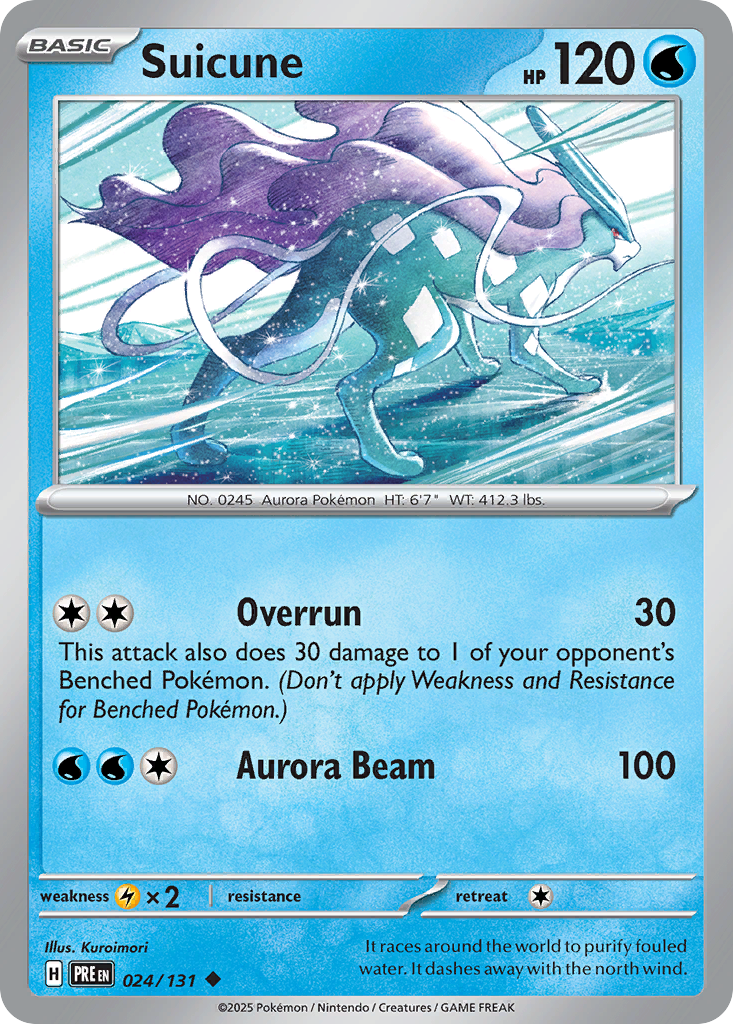 Suicune – Prismatic Evolutions 024/131 Pokémon card