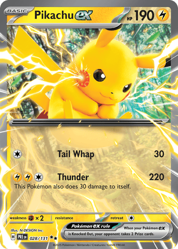 Pikachu ex - Prismatic Evolutions 28
