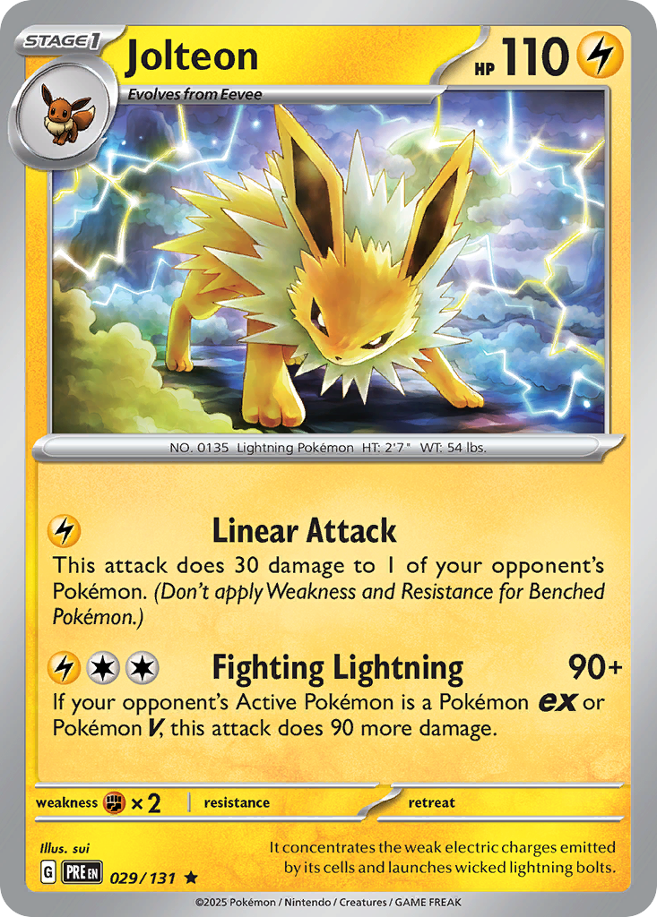 Jolteon – Prismatic Evolutions 029/131 Pokémon card