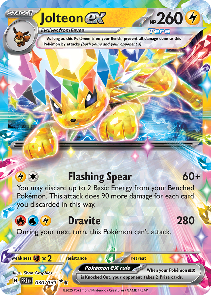 Jolteon ex – Prismatic Evolutions 030/131 Pokémon card