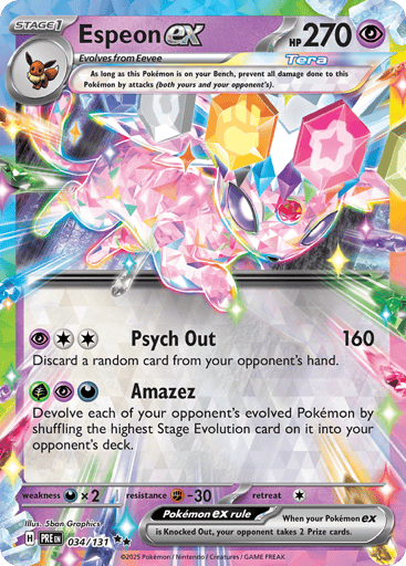 Espeon ex - Prismatic Evolutions 34