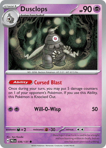 Dusclops - Prismatic Evolutions 36