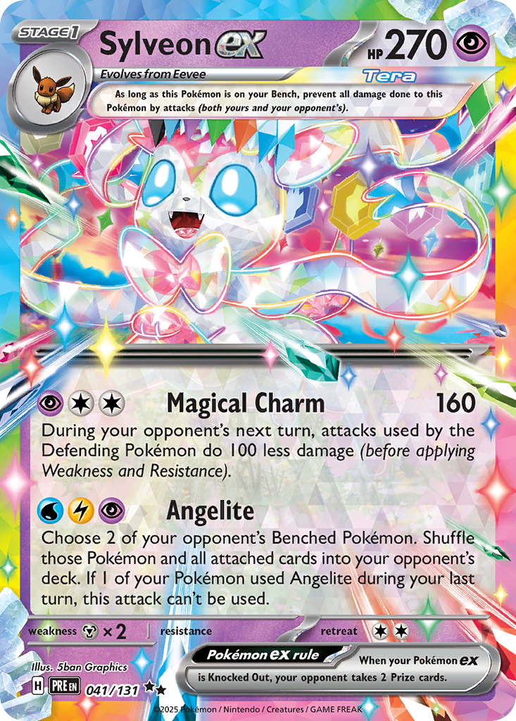 Sylveon ex – Prismatic Evolutions 041/131 Pokémon card