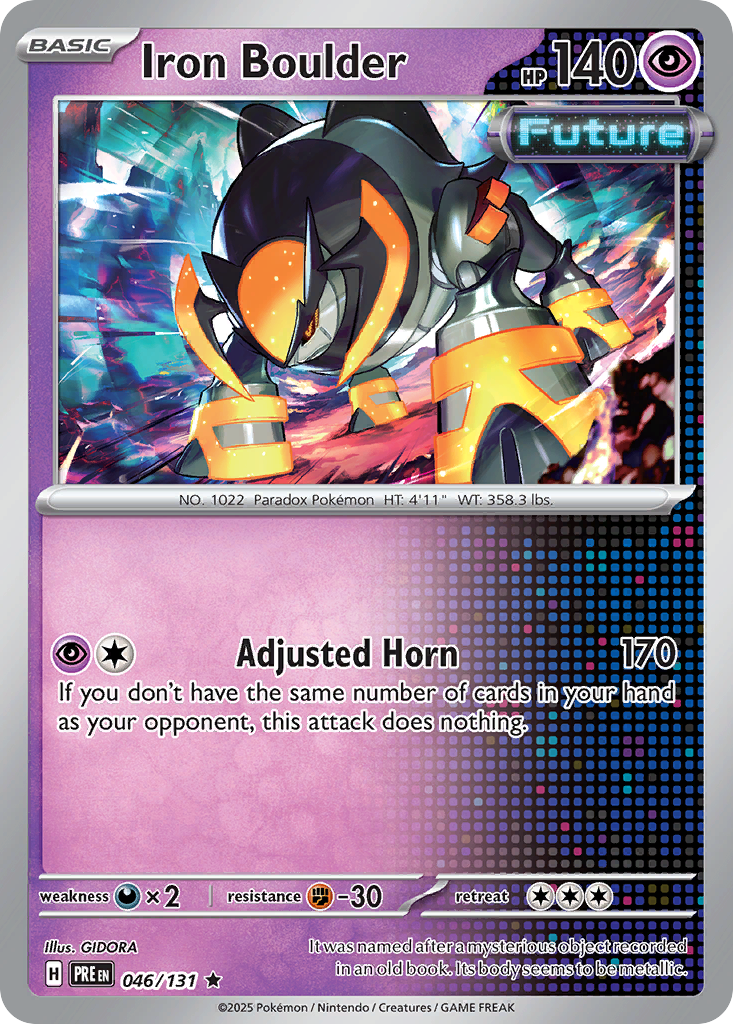 Iron Boulder – Prismatic Evolutions 046/131 Pokémon card
