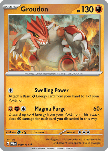 Groudon - Prismatic Evolutions 49
