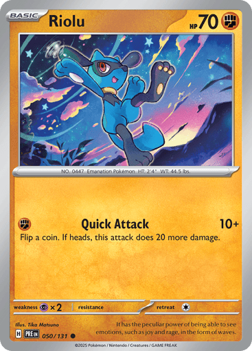 Riolu - Prismatic Evolutions 50