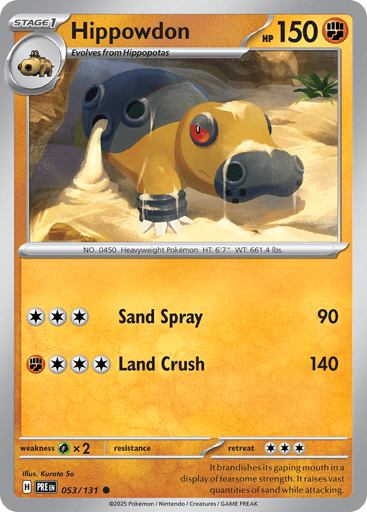 Hippowdon - Prismatic Evolutions 53