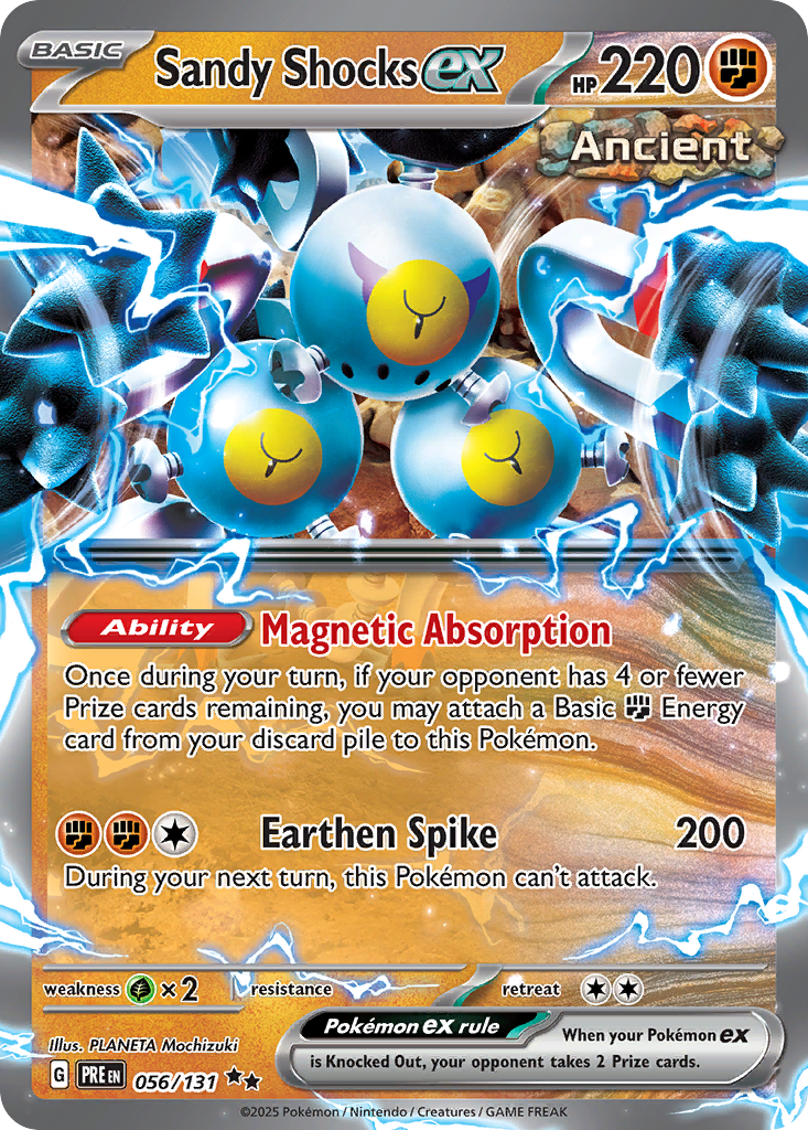 Sandy Shocks ex – Prismatic Evolutions 056/131 Pokémon card