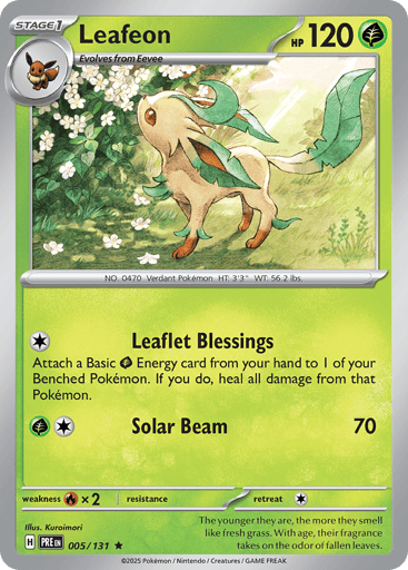 Leafeon - Prismatic Evolutions 5