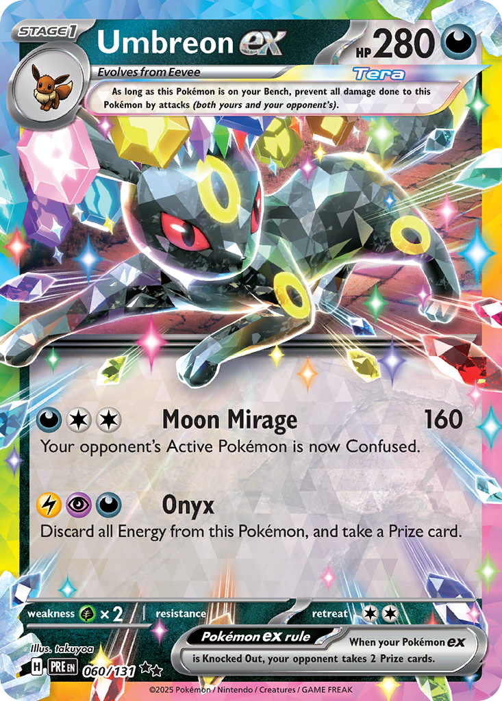Umbreon ex – Prismatic Evolutions 060/131 Pokémon card