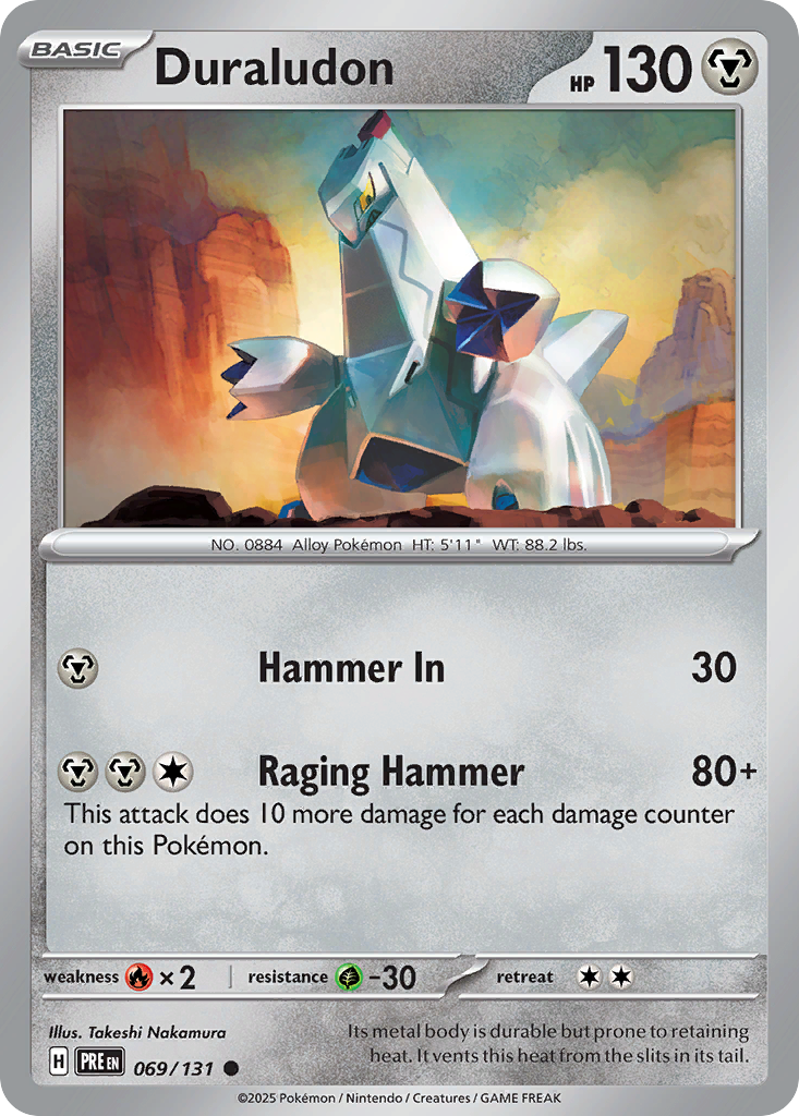 Duraludon – Prismatic Evolutions 069/131 Pokémon card