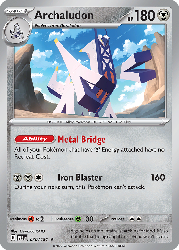 Archaludon – Prismatic Evolutions 070/131 Pokémon card