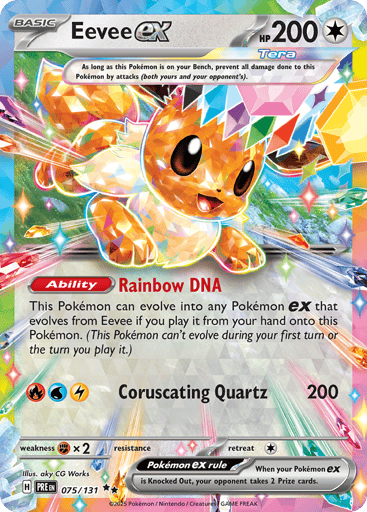 Eevee ex - Prismatic Evolutions 75
