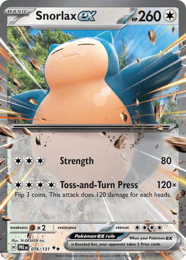 Snorlax ex - Prismatic Evolutions 76