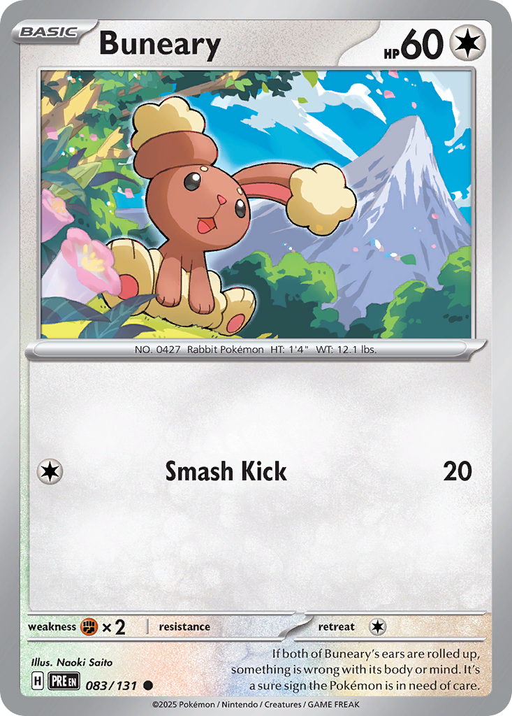 Buneary – Prismatic Evolutions 083/131 Pokémon card