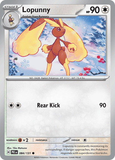 Lopunny - Prismatic Evolutions 84