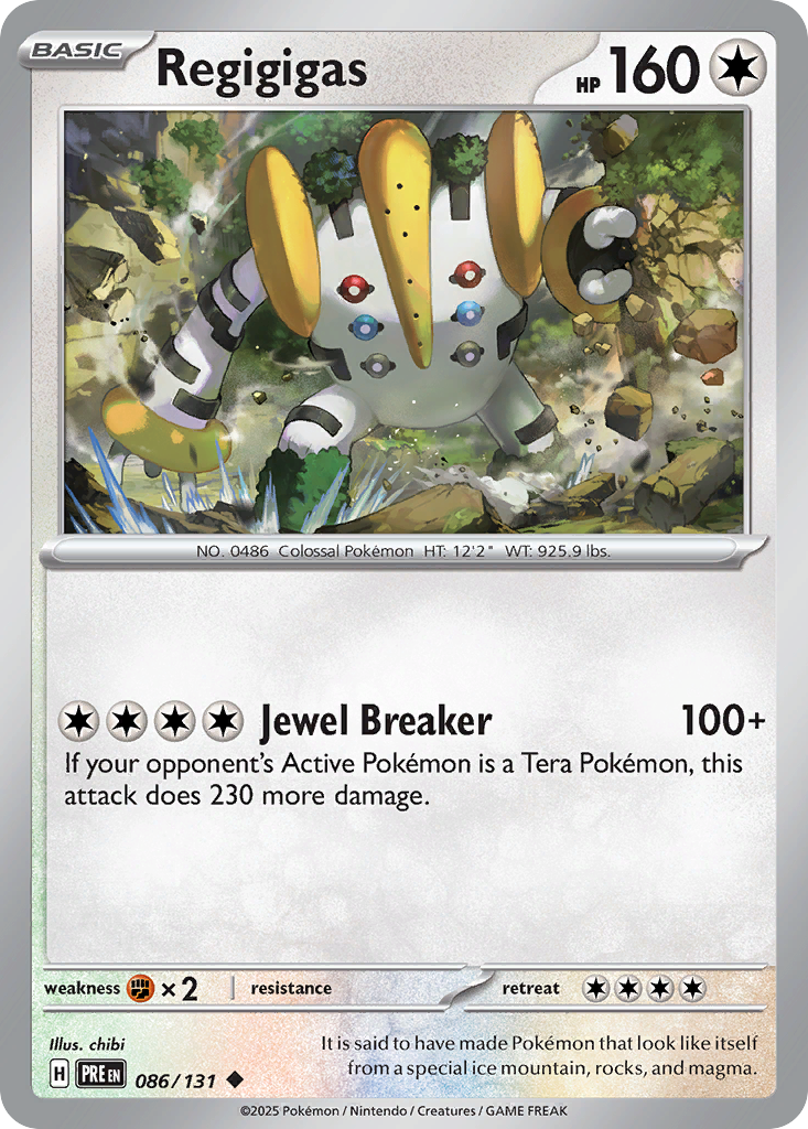 Regigigas – Prismatic Evolutions 086/131 Pokémon card