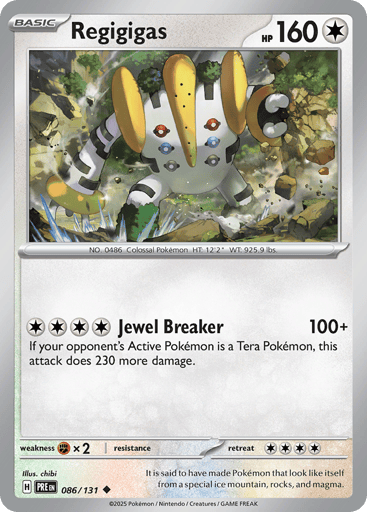 Regigigas - Prismatic Evolutions 86