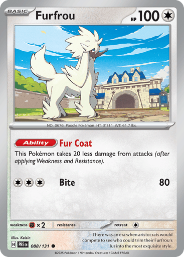 Furfrou - Prismatic Evolutions 88