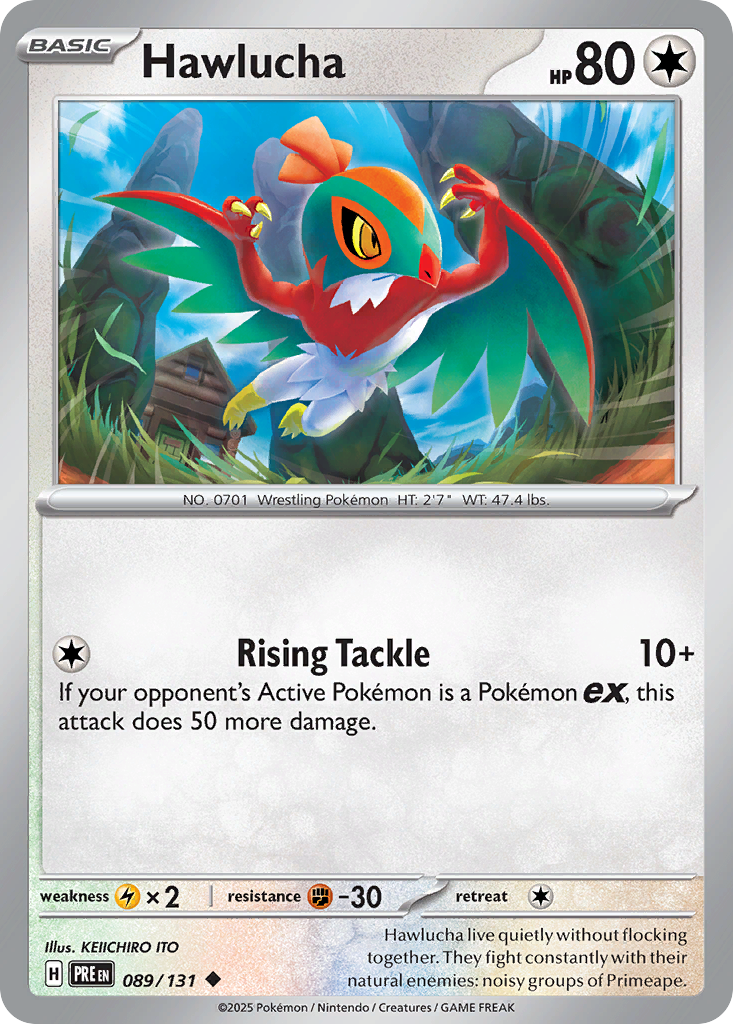 Hawlucha – Prismatic Evolutions 089/131 Pokémon card