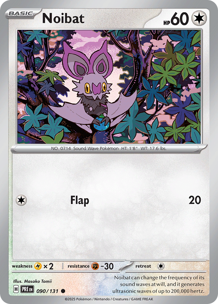 Noibat – Prismatic Evolutions 090/131 Pokémon card