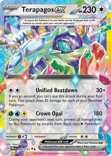 Terapagos ex - Prismatic Evolutions 92