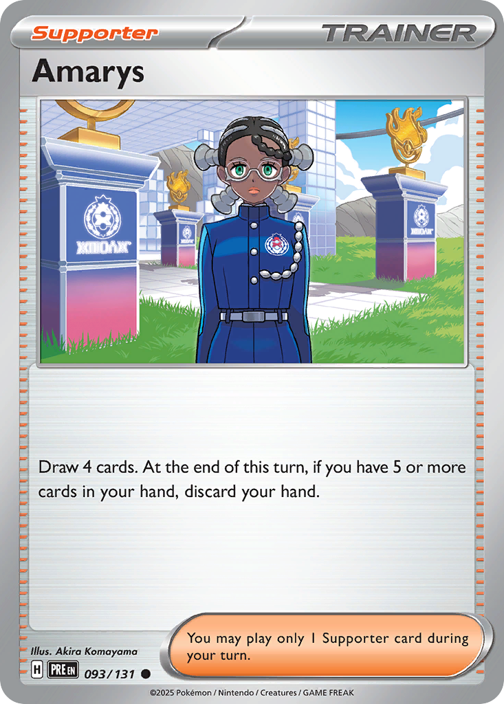 Amarys – Prismatic Evolutions 093/131 Pokémon card