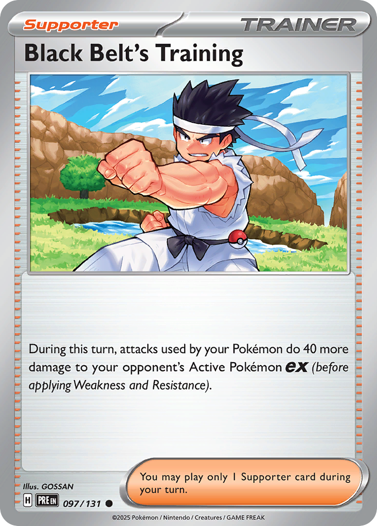 Black Belt's Training – Prismatic Evolutions 097/131 Pokémon card