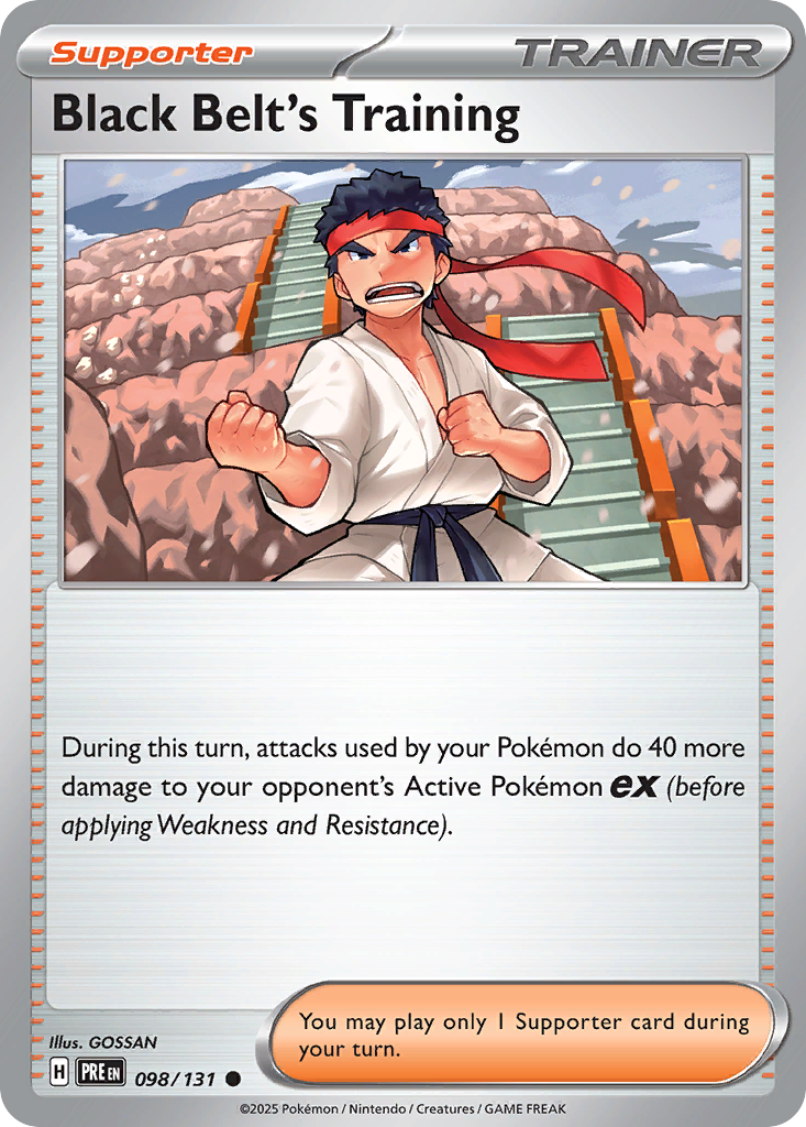 Black Belt's Training – Prismatic Evolutions 098/131 Pokémon card