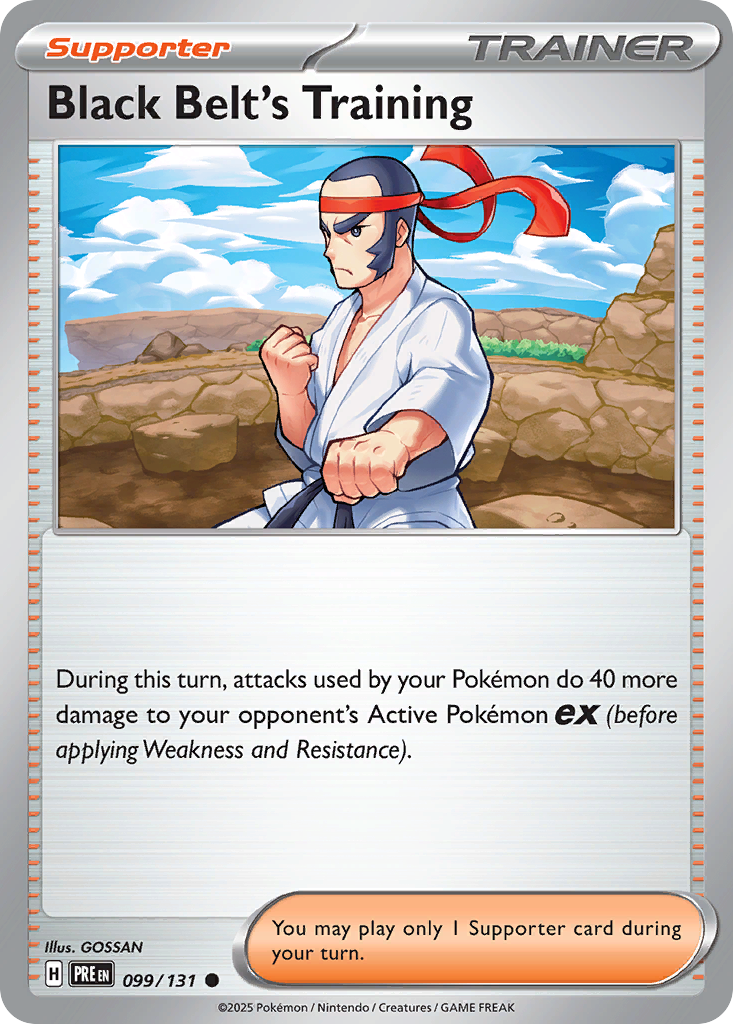 Black Belt's Training – Prismatic Evolutions 099/131 Pokémon card