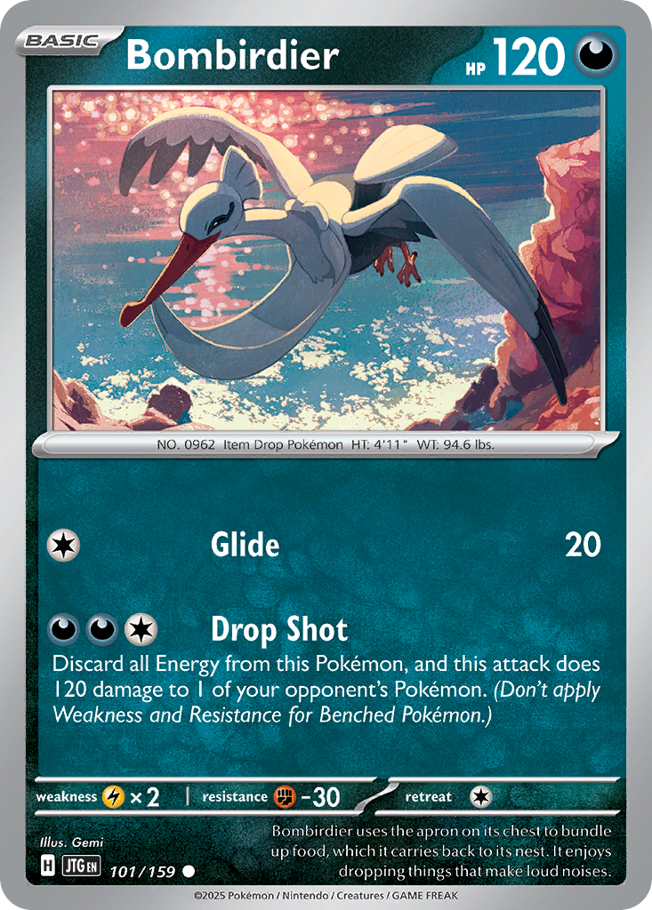 Bombirdier – Journey Together 101/159 Pokémon card