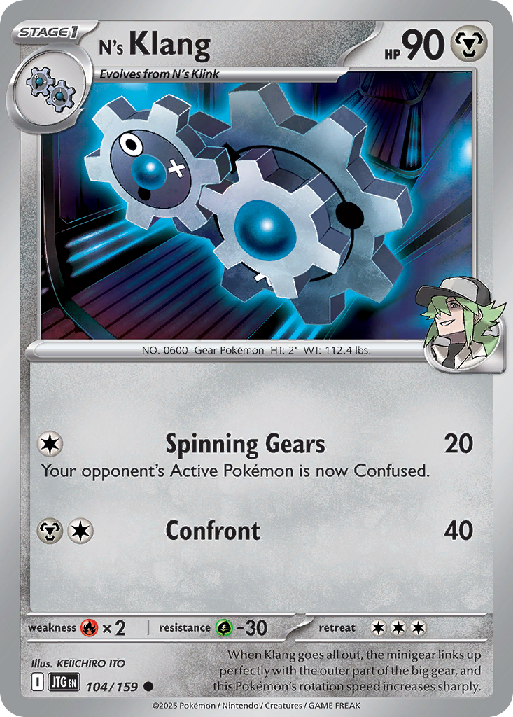 N's Klang – Journey Together 104/159 Pokémon card