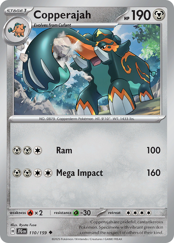 Copperajah – Journey Together 110/159 Pokémon card