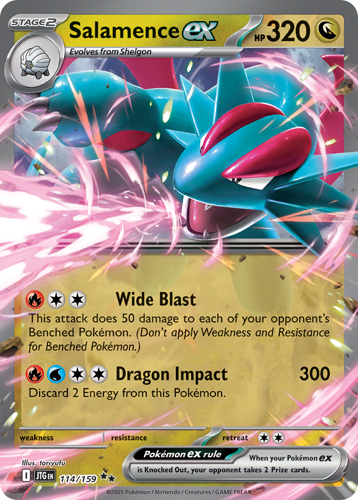 Salamence ex – Journey Together 114/159 Pokémon card
