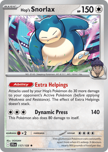 Hop's Snorlax - Journey Together 117