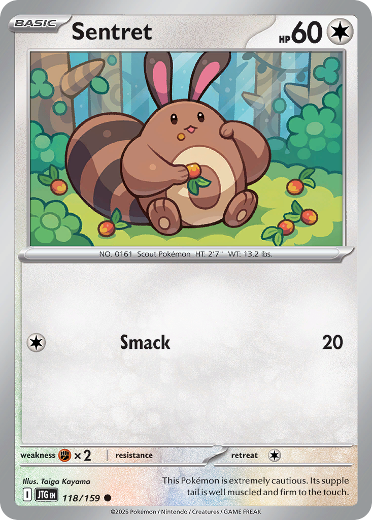 Sentret – Journey Together 118/159 Pokémon card