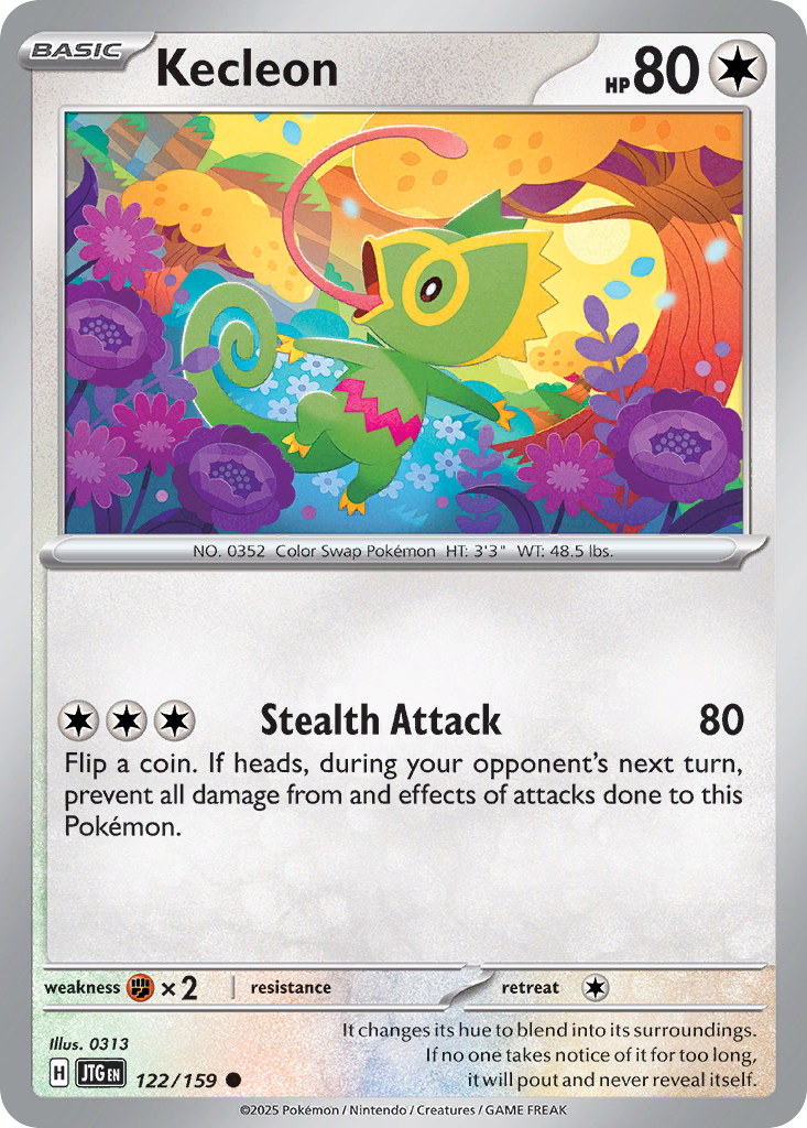 Kecleon – Journey Together 122/159 Pokémon card