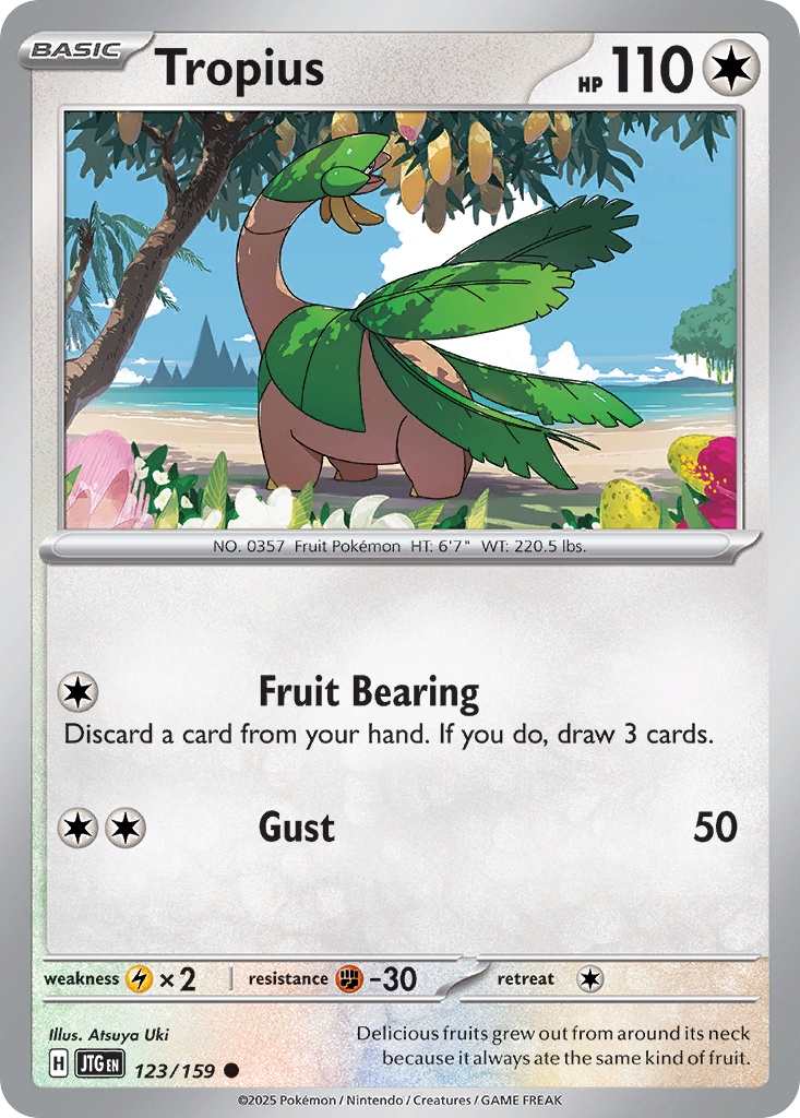 Tropius – Journey Together 123/159 Pokémon card