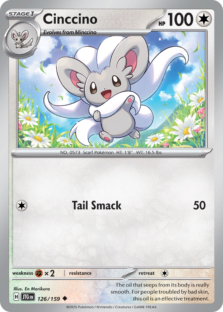 Cinccino – Journey Together 126/159 Pokémon card