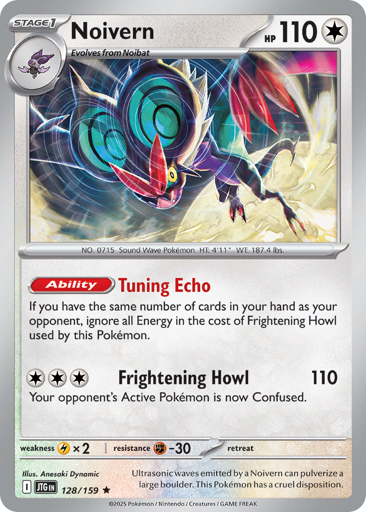 Noivern – Journey Together 128/159 Pokémon card