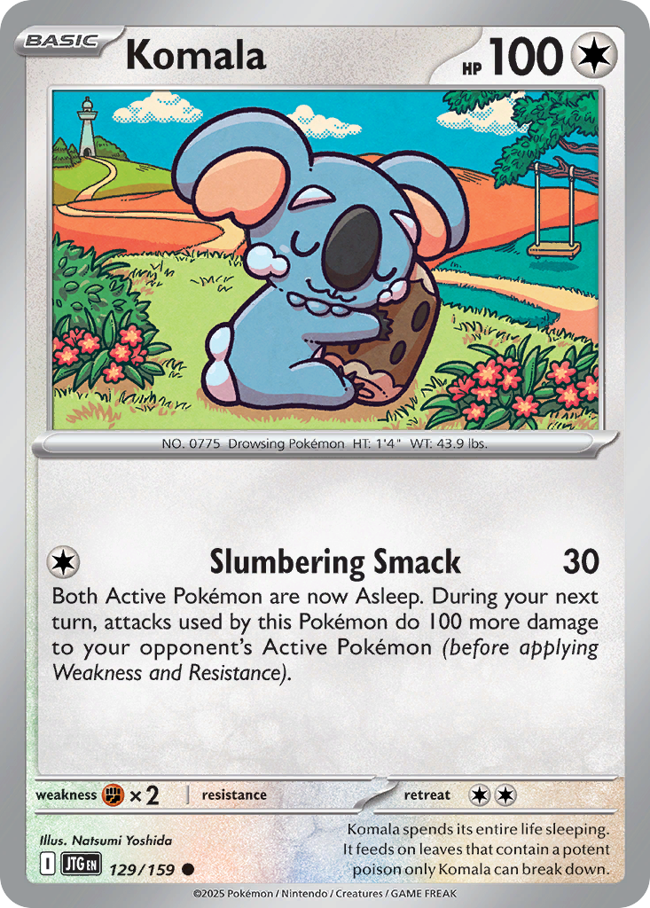 Komala – Journey Together 129/159 Pokémon card