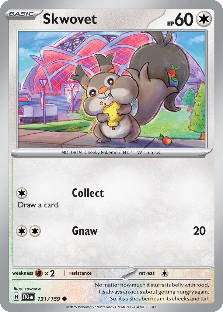Skwovet – Journey Together 131/159 Pokémon card