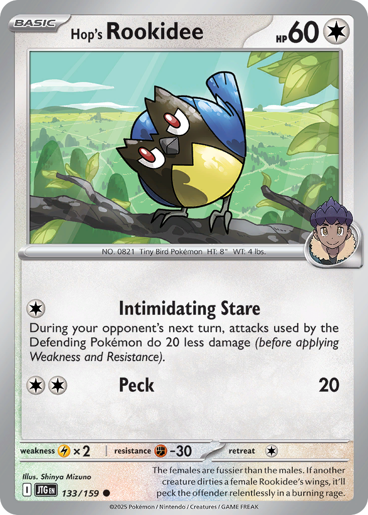 Hop's Rookidee – Journey Together 133/159 Pokémon card