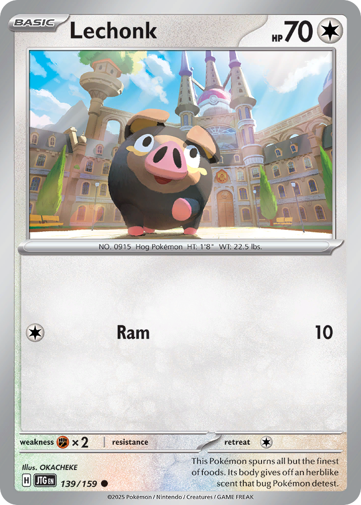 Lechonk – Journey Together 139/159 Pokémon card