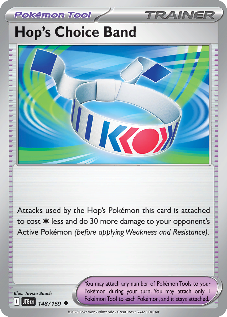 Hop's Choice Band – Journey Together 148/159 Pokémon card