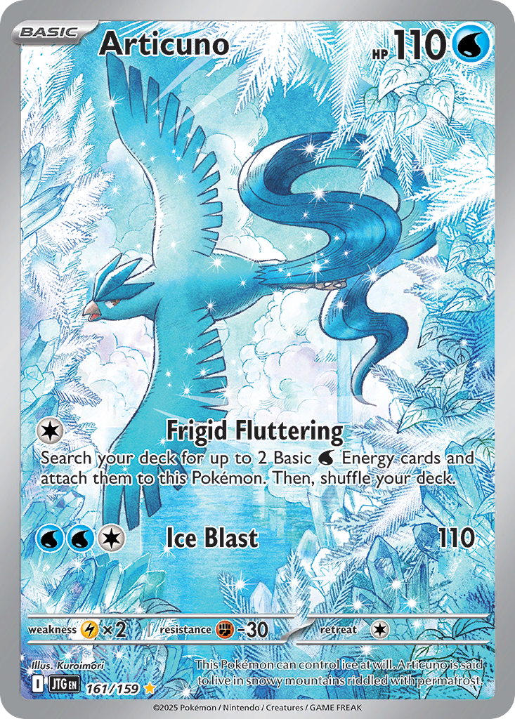 Articuno – Journey Together 161/159 Pokémon card