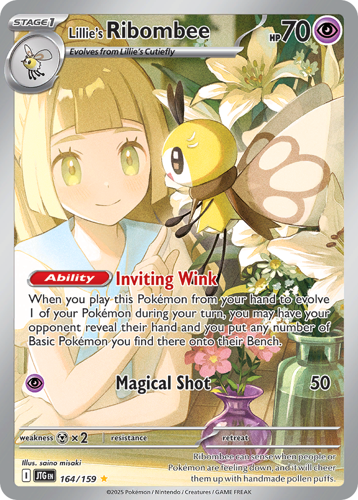 Lillie's Ribombee – Journey Together 164/159 Pokémon card