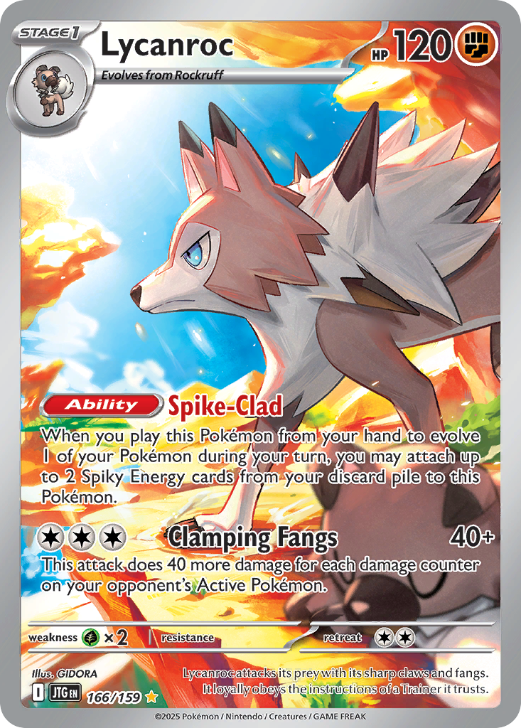 Lycanroc – Journey Together 166/159 Pokémon card